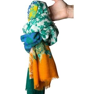 Off Colorful Indian Wool Scarf